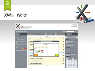 XWiki Watch
 