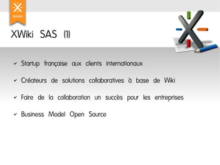 XWiki SAS (1)

    Startup française aux clients internationaux
✔



    Créateurs de solutions collaboratives à base de W...