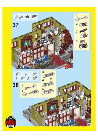 Manual Instruction for LEPIN 15010 PARISIAN RESTAURANT – Compatible with LEGO 10243 | LEPIN Creator