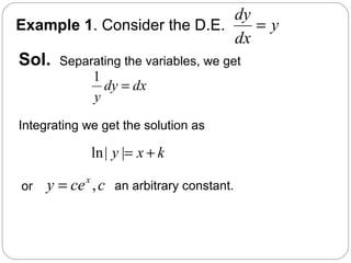 first order ode with its application | PPT