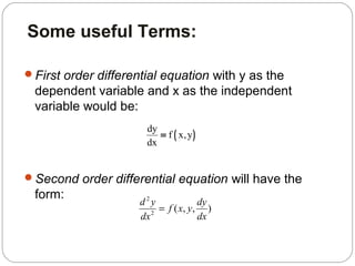 first order ode with its application | PPT