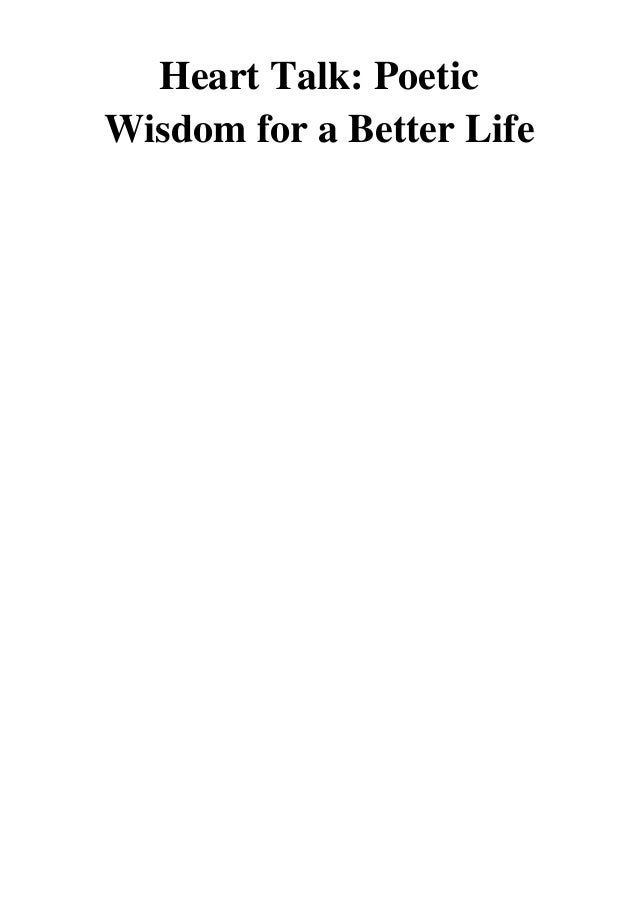 Heart Talk PDF - Cleo Wade Poetic Wisdom for a Better Life