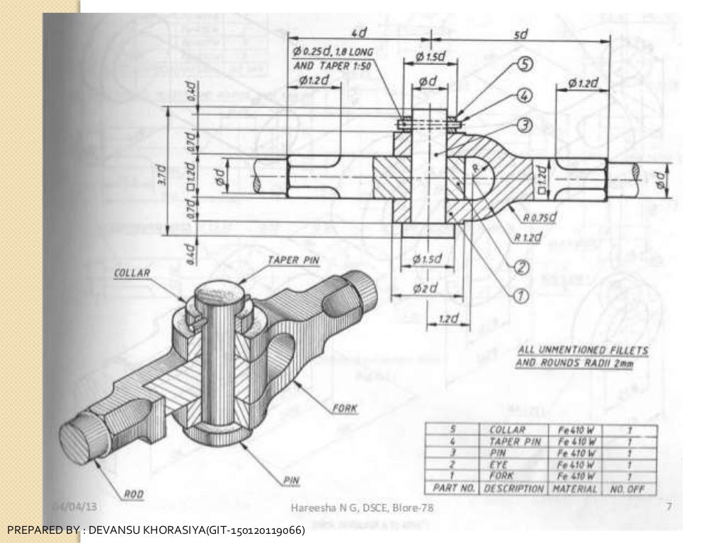 Cotter & Knuckle Joints