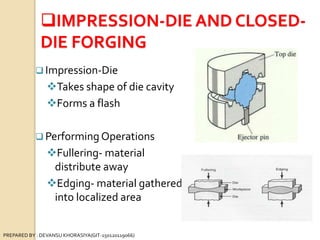 Flash In Forging Process Forging Methods (Related to Manufacturing Processes) | PPTX