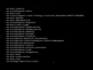 $ bundle exec rake middleware
 