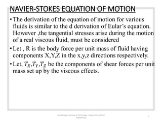 navier stokes equation | PPTX