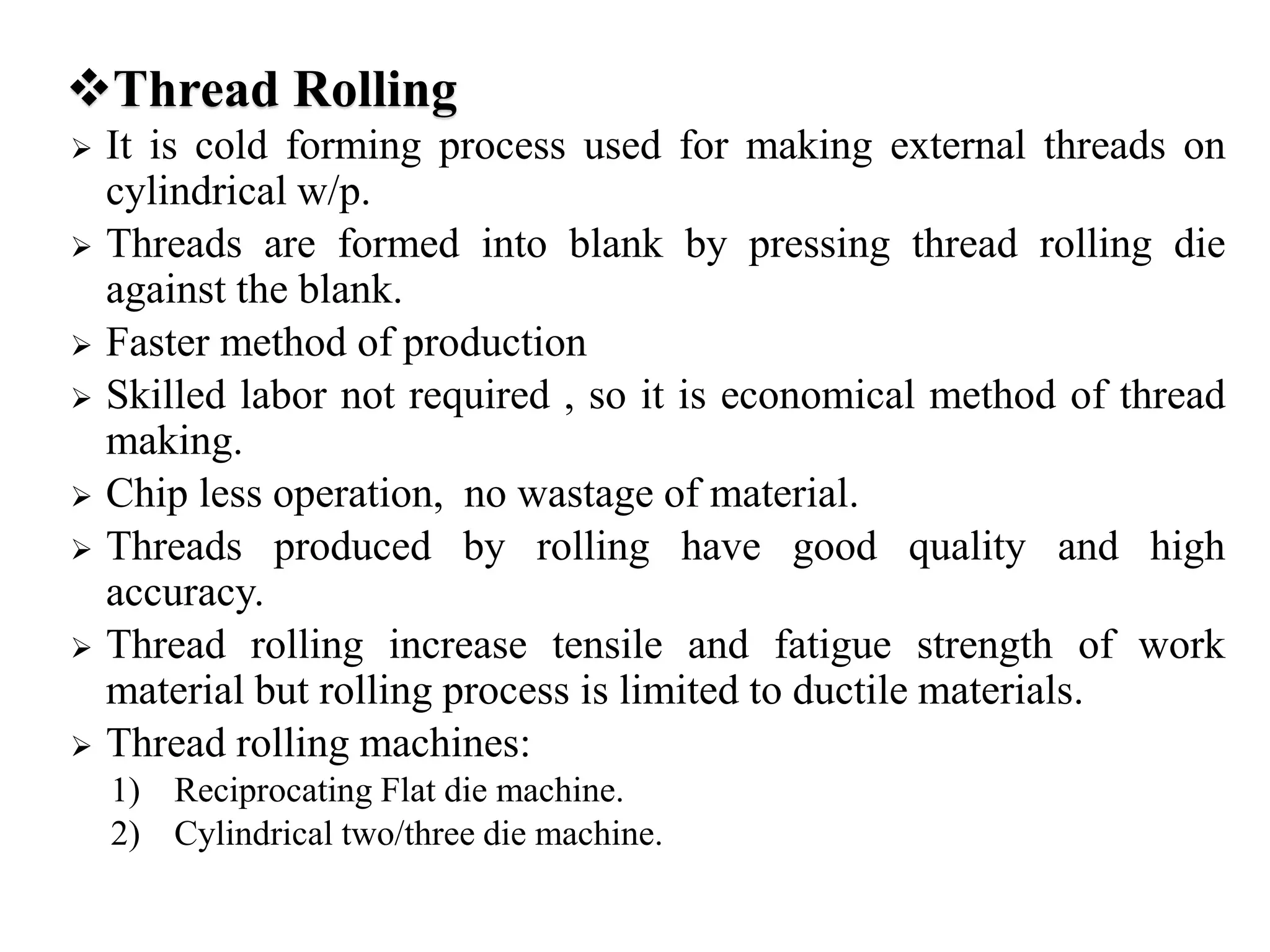 presentation on thread manufacturing | PPTX
