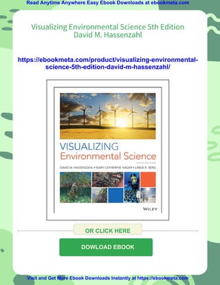 Visualizing Environmental Science 5th Edition David M. Hassenzahl | PDF