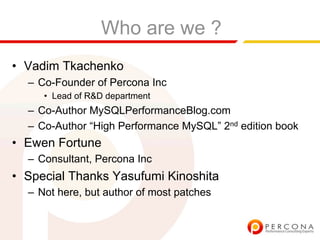 Inno Db Performance And Usability Patches