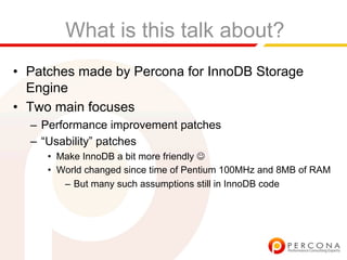 Inno Db Performance And Usability Patches