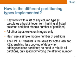 Partitioning Under The Hood