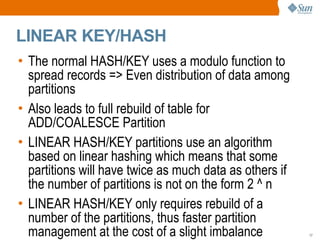 Partitioning Under The Hood