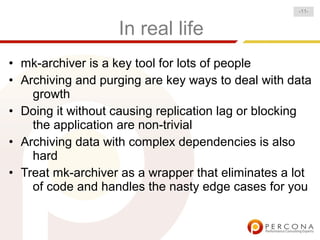 Make Your Life Easier With Maatkit