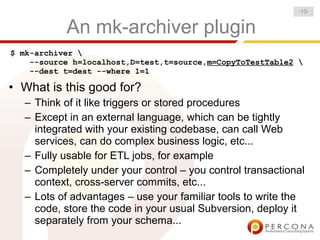 Make Your Life Easier With Maatkit