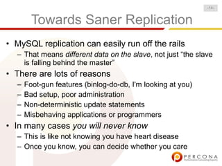 Make Your Life Easier With Maatkit