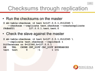 Make Your Life Easier With Maatkit