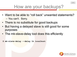 Make Your Life Easier With Maatkit
