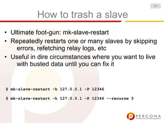 Make Your Life Easier With Maatkit