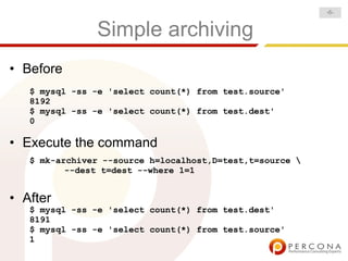 Make Your Life Easier With Maatkit