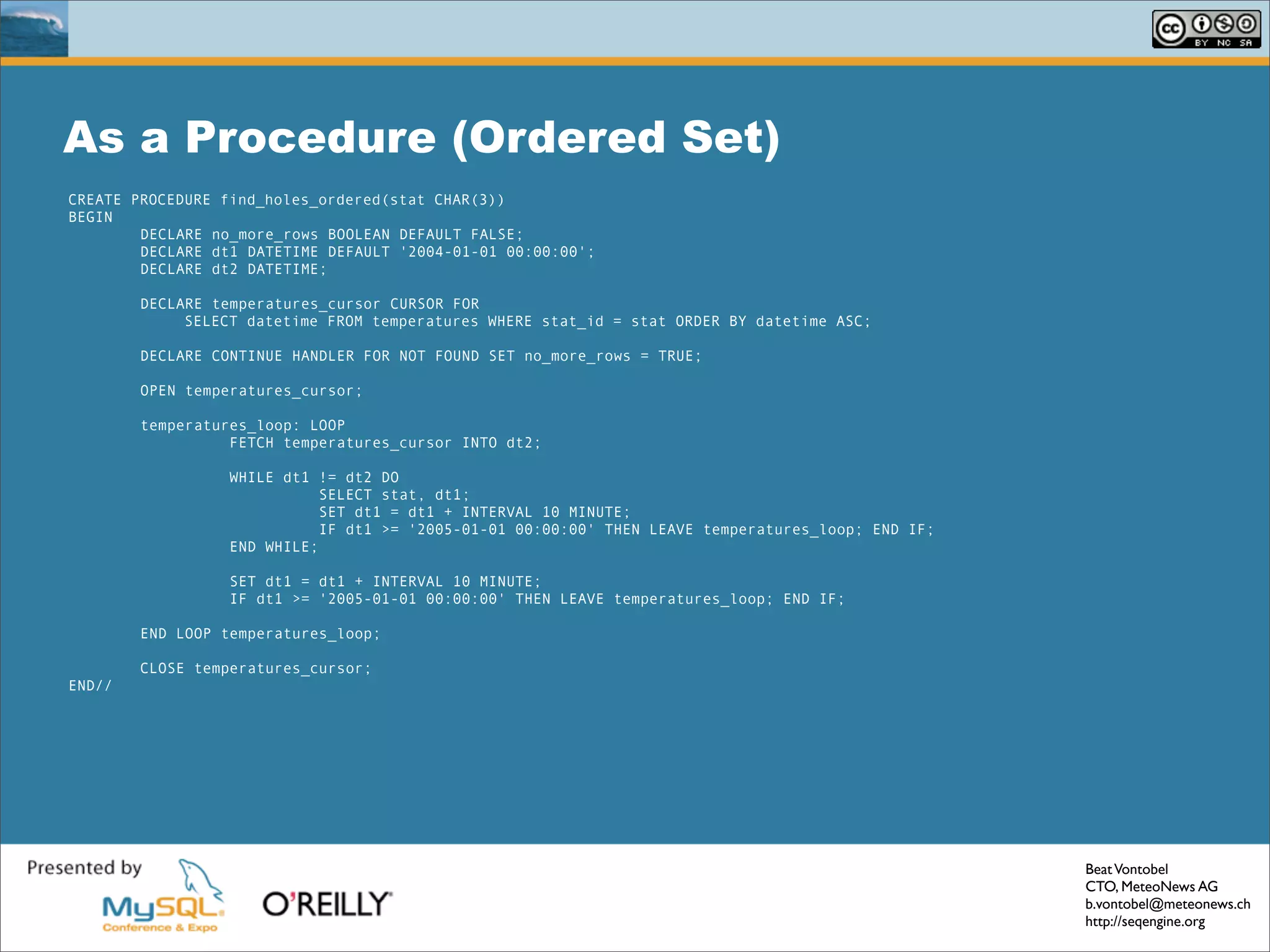Solving Common Sql Problems With The Seq Engine