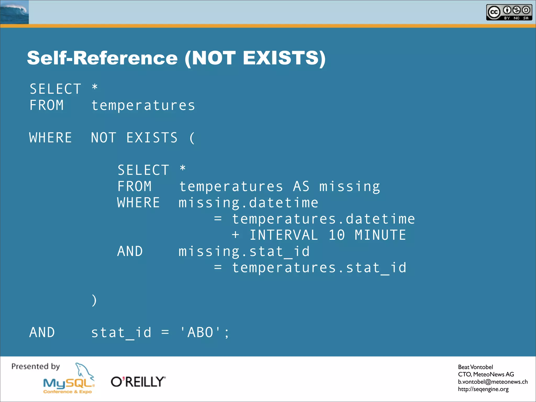 Solving Common Sql Problems With The Seq Engine