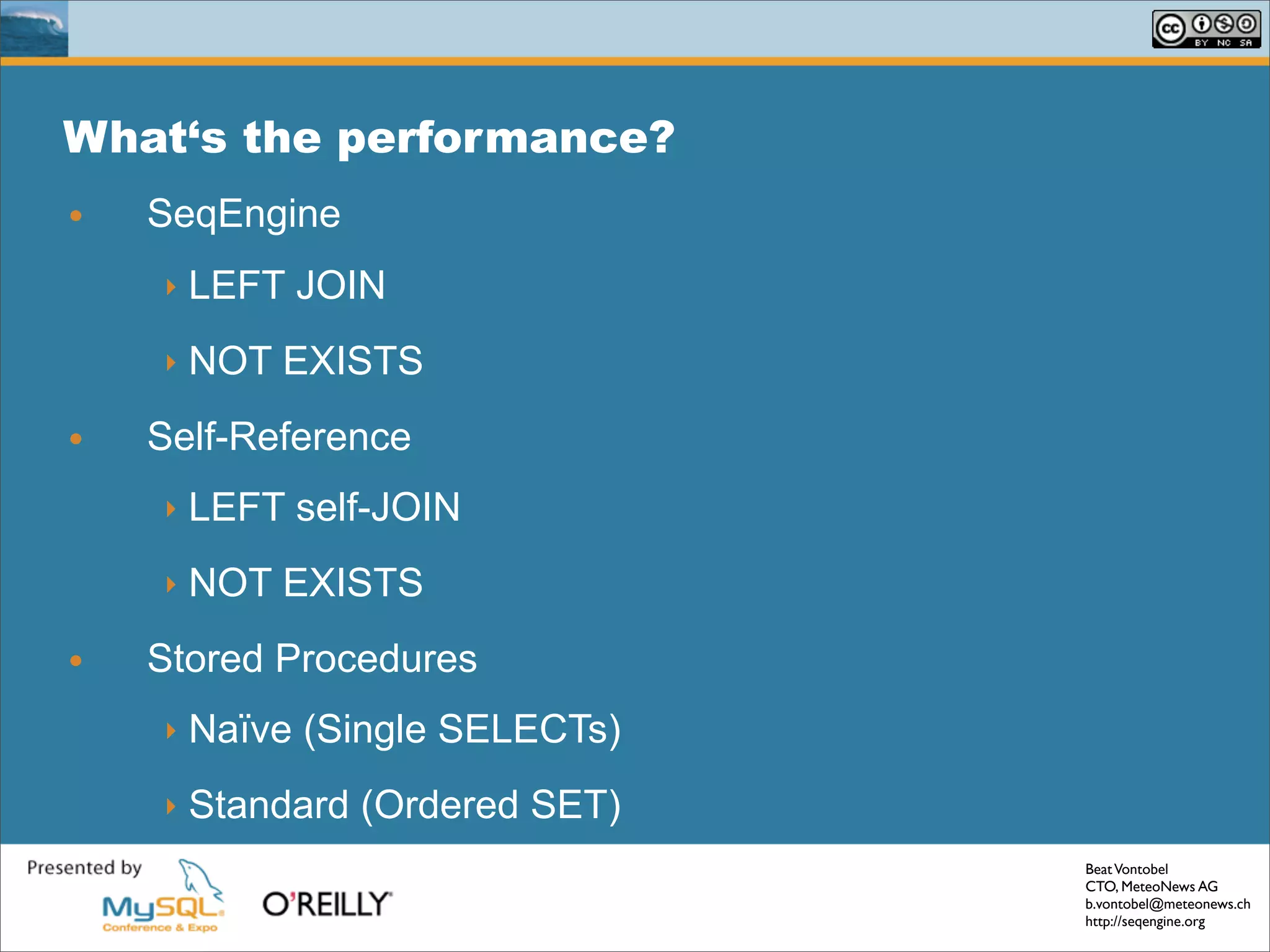Solving Common Sql Problems With The Seq Engine