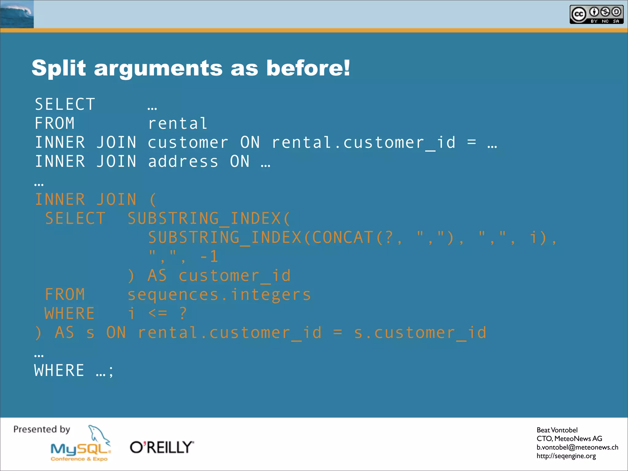 Solving Common Sql Problems With The Seq Engine