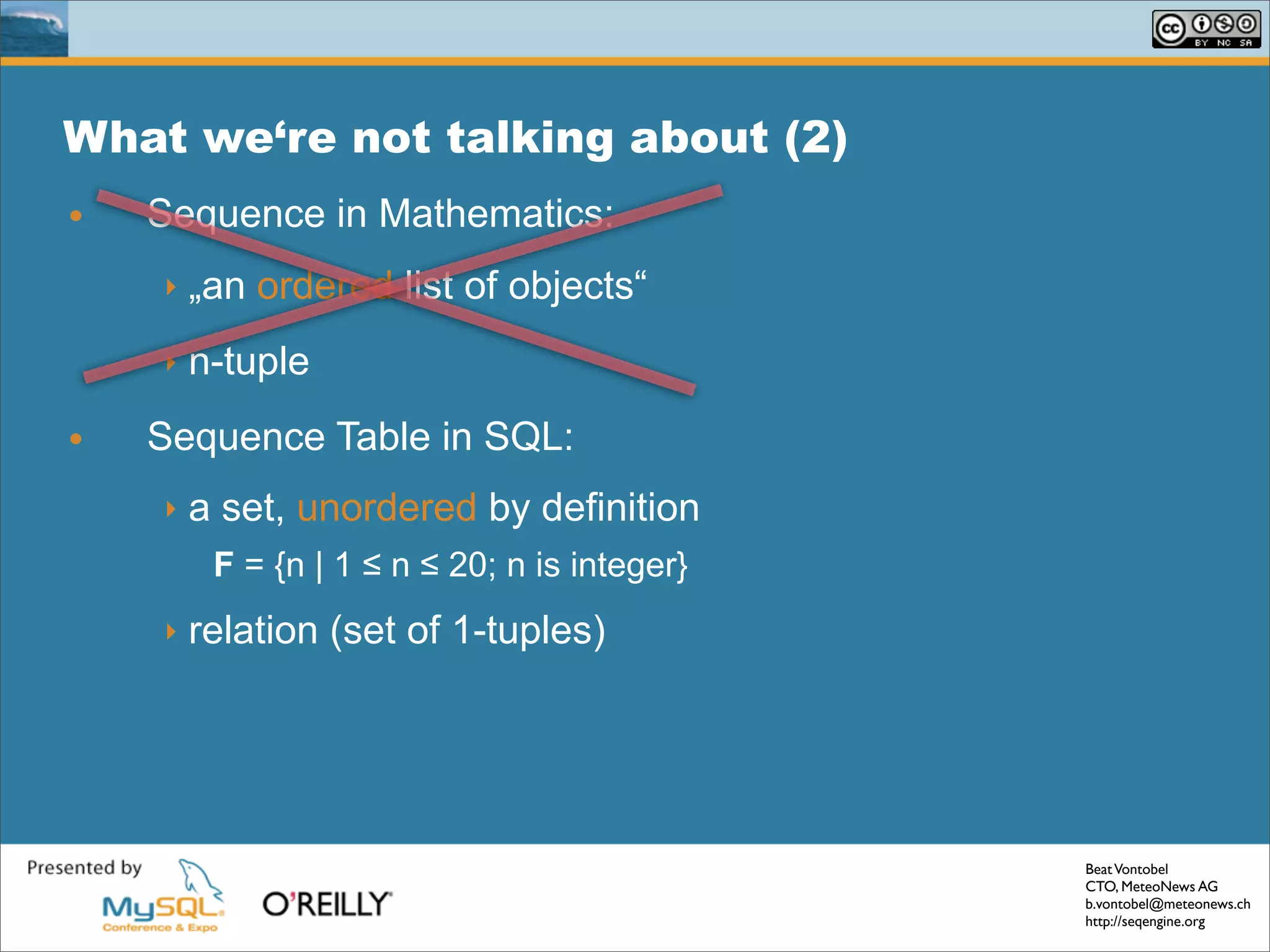 Solving Common Sql Problems With The Seq Engine