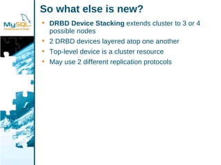 My Sql High Availability With A Punch Drbd 83 And Drbd For Dolphin Express