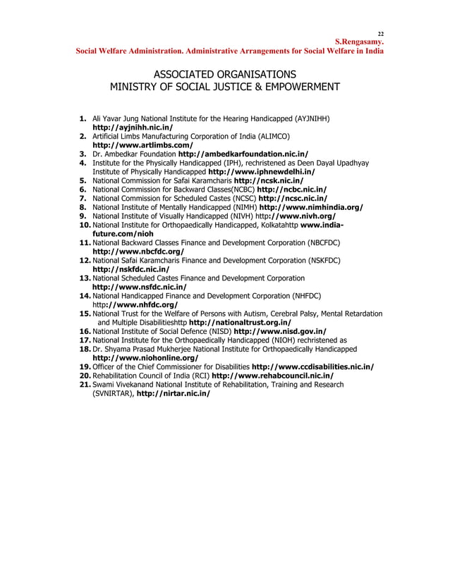 Social welfare administration PDF