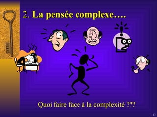 2.  La pensée complexe…. Quoi faire face à la complexité ??? 