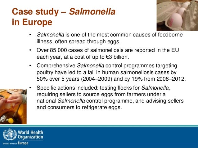 Salmonella food poisoning case study image