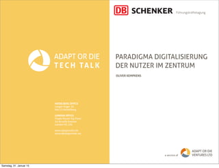 Paradigma Digitalisierung // Digitale Transformation