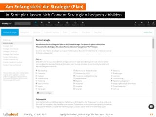 Strategisches Content Marketing - Ein Framework zur Strategieentwicklung mit Scompler Slide 81