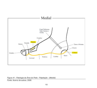 102
Figura 41 - Patologia da Área do Peito - Palpitação - (Medial).
Fonte: Acervo da autora, 2008.
 