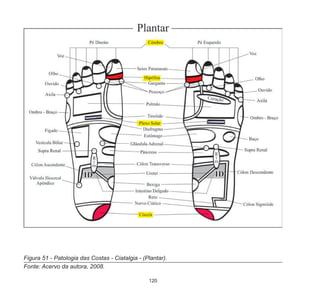 120
Figura 51 - Patologia das Costas - Ciatalgia - (Plantar).
Fonte: Acervo da autora, 2008.
 