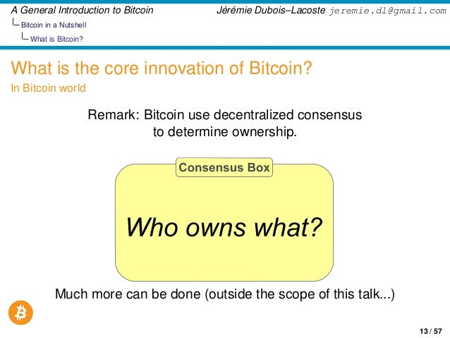 General Introdution to Bitcoin - 웹