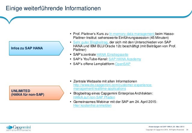 Anwendungen Mit Sap Hana