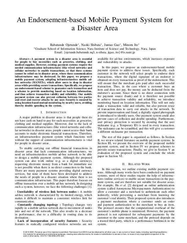 Thesis mobile payment
