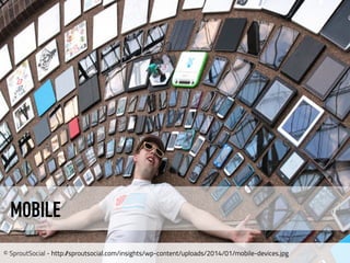 MOBILE
© SproutSocial - http://sproutsocial.com/insights/wp-content/uploads/2014/01/mobile-devices.jpg
 