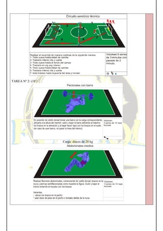 TAREA Nº 2: (10´)
Carga: discos de 20 kg
 