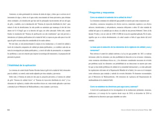 040 041Arisu en el Mundo: Historia de las Buenas Políticas
Asimismo, se están gestionando los sistemas de alerta de algas y olores que se activan con el
incremento de algas y olores en el agua cruda, reaccionando de forma preventiva, para eliminar
olores residuales y de desinfección que han sido los principales inconvenientes del uso del agua
de grifo, y también, con la introducción del “Sistema de inyección distribuida de cloro”, para
reducir el olor de desinfectantes, ha sido posible un suministro que mantenga el olor del cloro
dentro de 0.1~0.3mg/L que es la directriz del agua con sabor adecuado. Sobre todo, cuando
finalice la instalación del “Sistema de purificación con alto rendimiento” que está previsto a
introducirse en 6 plantas purificadoras de la ciudad de Seúl, se espera un gran salto para el uso del
agua de grifo con una reducción considerable de los malos sabores.
Por otro lado, se está promociónando la mejora en las instalaciones y el control de calidad a
través de evaluación comparativa de calidad por planta purificadora, y se establece cada año un
tema de investigación por planta purificadora y, a través del taller de presentación, se comparten
los problemas y casos de solución para mejorar la tecnología del tratamiento y la preparación del
personal en general.
Viabilidad de la aplicación
Los sistemas de control desde Fuentes fluviales hasta el grifo de la ciudad de Seúl, destacados
para la calidad y su control, están siendo adptados por otras ciudades y provincias.
Sobre todo, el Sistema de alerta de olor para la actuación preventiva, el sistema de calidad
de grifo “Sistema de calidad Arisu”, el “Sistema de inyección distribuida de cloro” y Los
elementos de vigilancia y estudio sobre microbios tóxicos etc. están siendo aplicados o previstos
a introducir por el Ministerio de Medioambiente y otras ciudades y provincias.
Preguntas y respuestas
Como se estaleció el eatándar de la calidad de Arisu?
Los elementos estándares de calidad del agua potable en nuestro país están compuestos por
microbios, sustancias inorgánicas de efectos nocivos, materiales orgánicos con efectos
adversos, desinfectantes y sub-productos, sustancias influyentes a sabor. El valor estándar de
calidad del agua es la cantidad que no afecta a la salud de una persona bebiendo 2 litros al día
durante 70 años y con un valor de 1/100~1/1,000 de la tasa de seguridad aplicada. Por lo tanto,
significa que no se afecta absolutamente a la salud cuando se beba el agua dentro del nivel
estándar.
La base para la selección de los elementos de la vigilancia de calidad y sus y
revisiones?
Para reforzar el control de calidad conforme a la Ley de agua potable Art. 26/3, se realizan
reivisiones sobre los elementos con alta posibilidad de detección en las revisiones voluntarias,
como sustancias microbianas tóxicas ect., y los elementos considerados necesarios de revisión
por problema social, los elementos con probabilidad de sus detecciones en nuestro país entre
los que ya han tenido problemas de calidad en la comunidad internacional y, se están aplicando
las regulaciones relevantes de la Organización Mundial de la Salud y los casos en el extranjero
como referencias para estándar y método de revisión (Incluidos 30 elementos recomendados
por el Ministerio de Medioambiente, 104 elementos de vigilancia del Departamento de
medioambiente de la ciudad de Seúl).
Como se establece las directrices para agua sana y sabrosa?
A través de la participación de los investigadores de las instituciones pertinentes, encuestas,
audiciones y el consejo de los expertos desde mayo de 2010, en diciembre de 2010 se
estalbecieron las directrices para agua saludable con sabor.
 