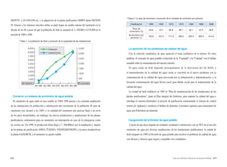 016 017Arisu en el Mundo: Historia de las Buenas Políticas
SEONYU y GUANGAM etc. y la adqusicion de la planta purificadora GIMPO desde INCEON
SI. Gracias a los esfuerzos descritos arriba, se pudo lograr un estable sistema del suministro en la
década de los 80 a pesar de que la población de Seúl se aumentó de 2, 450,000 a 8,370,000 en el
periodo de 1960 a 1980.
Construir un sistema de suministro de agua estable
El suministro de agua entró en fase estable en 1980~1990 gracias a la constante ampliación
de las instalaciones de producción y ralentización del crecimiento de la población. El ratio de
suministro casi alcanzó a un 100% y la cantidad del suministro por persona llegó a un nivel
de los paise desarrollados, sin embargo, las nuevas instalaciones y ampliaciones de las plantas
purificadoras continuarom para un suministro sin interrupción en caso de la emergencia como
las averias etc. En 1999, la producción diaria llegó a 7, 300,000m3 por la ampliación y mejora
de las plantas de purificación AMSA, TUKDO y YEONGDEONGPO, y la nueva instalación de
la planta GANGBUK y el suministro se quedó estable.
| Tabla 1 | La población de Seúl y evolución de la capacidad de las instalaciones
Población
Mil habitants
Año 1960 Año 1965 Año 1970 Año 1975 Año 1980
Mil toneladas
Instalaciones
| Tabla 2 | La tasa de suministro y evolución de la cantidad de suministro por persona
Clasificación 1960 1965 1970 1975 1980 1985 1988
Tasa de
suministro (%)
59.8 73.7 85.8 89.1 92.7 97.5 98.8
Suministro por
persona (ℓ)
163.0 187.0 171.0 290.0 305.0 382.0 415.0
La aparición de los problemas de calidad del agua
Con la solución cuantitativa de agua apareció el tema cualitativo de la misma. En otras
palabras, el concepto de agua potable evolucionó de la “Cantidad” a la “Calidad” con el debate
mundial sobre la contaminación del nuestro entorno.
El agua cruda de Seúl dependía principalmente de la derivación del rÍo HAN, y
el mantenimiento de la calidad del agua cruda se convirtió en el nuevo problema con la
contaminación de la calidad del agua provocada por la urbanización e industrialización, y la
frecuente contaminación del agua fluvial causó gran debate social para el matenimiento de la
calidad del agua.
La ciudad de Seúl estableció en 1985 el “Plan de modernización de las instalaciones de las
plantas purificadoras”, junto al Plan integral del Gobierno, para matener la calidad del agua e
introdujo el sistema informático al proceso de purificación estructurando el sistema de control
remoto de vigilancia y sustituyó el Sulfato de aluminio, el producto químico para tratamiento de
agua, por Policloruro de aluminio.
Inauguración de la División de agua potable
A pesar de que haya logrado un resultado cuantitativo satisfactorio con un 99% de la tasa del
suministro de agua por diversas ampliaciones de las instalaciones purificadoras, la ciudad de
Seúl inauguró en 1989 la División de agua potable para resolver el problema de calidad de agua
con eficacia y oferecer agua segura y asequible a los ciudadanos.
 