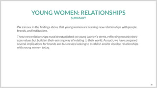 Young Women - Relationships