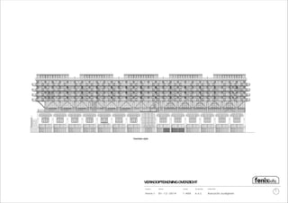 p roject: o n d erd eel:schaal:d atu m : b o uw laag :
VERKOOPTEKENINGOVERZICHT
Fen ix I A an zich t zu id g evel1 :4 0 00 1 -1 2 - 2 0 1 4 n .v.t.
Veerlaan-zijde
 