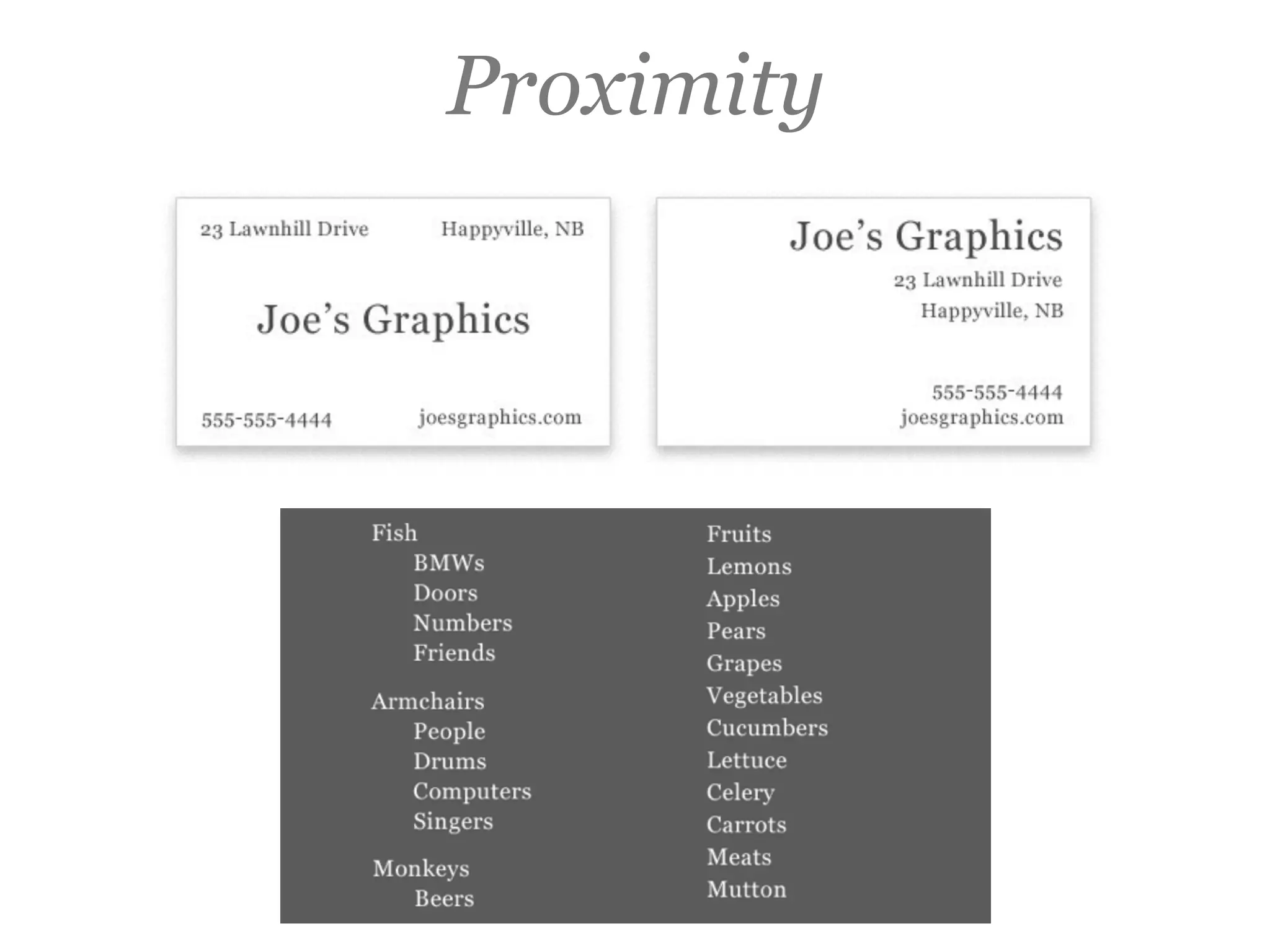 Proximity
 