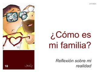 ¿Cómo es
mi familia?
Reflexión sobre mi
realidad
18
21/7/2023
 
