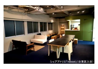 シェアアトリエ「reboot」（台東区入谷）
 