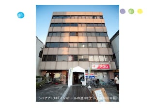 シェアアトリエ「インストールの途中だビル」（品川区中延）
 