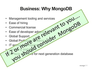 Webinar: When to Use MongoDB